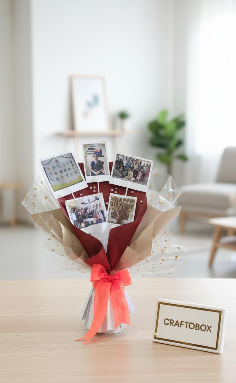 The Forever Memories Photo Bouquet – A Handcrafted Personalized Gift of Love & Cherished Moments by Craftobox